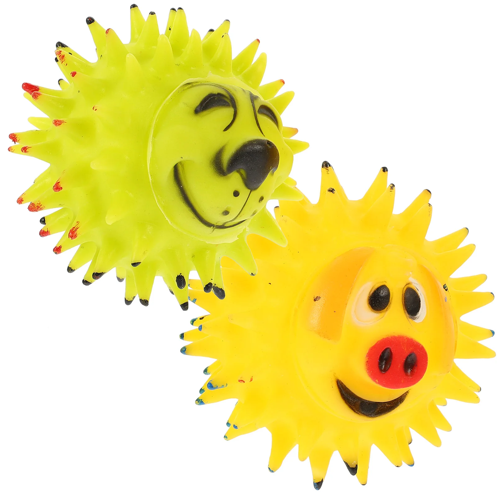 

2 Pcs Pet Toy Ball Shape Toys Dog Cleaning Teeth Toys Household Interactive Pet Toys Plastic Dog Noisemaker