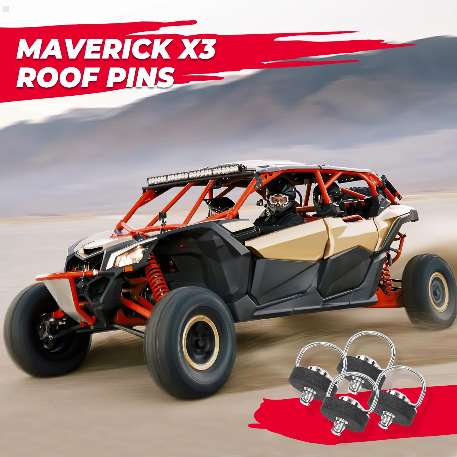 (4 комплекта) для Can-Am X3/X3 Max UTV винт крыши четвертьоборотный болт Dutz комплект