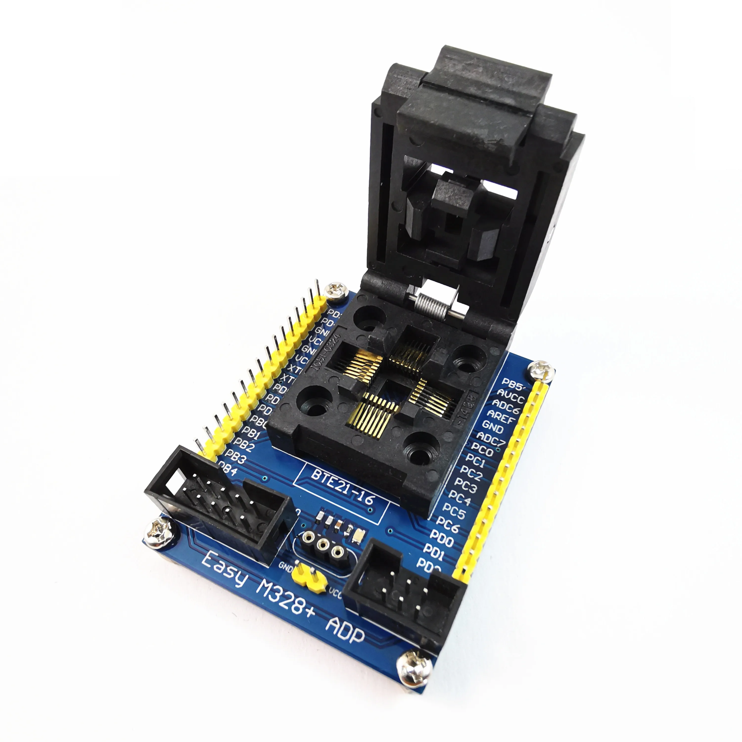 Микросхемы ATMEL AVR Серия ATMega8/48/88/168/328P Адаптер интерфейса LQFP32 к AVRISP 10P/6P — простой