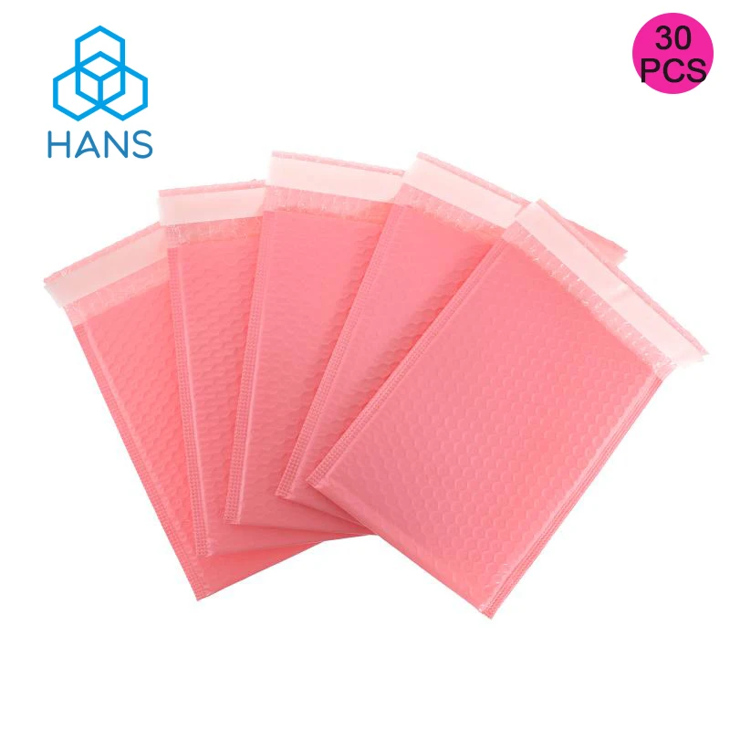 Pack of 30 pink Shipping Bags for ClothingPolyethylene Flat Poly Mailer Bag 2.5 Mil Plastic Mailing Bags for Clothes
