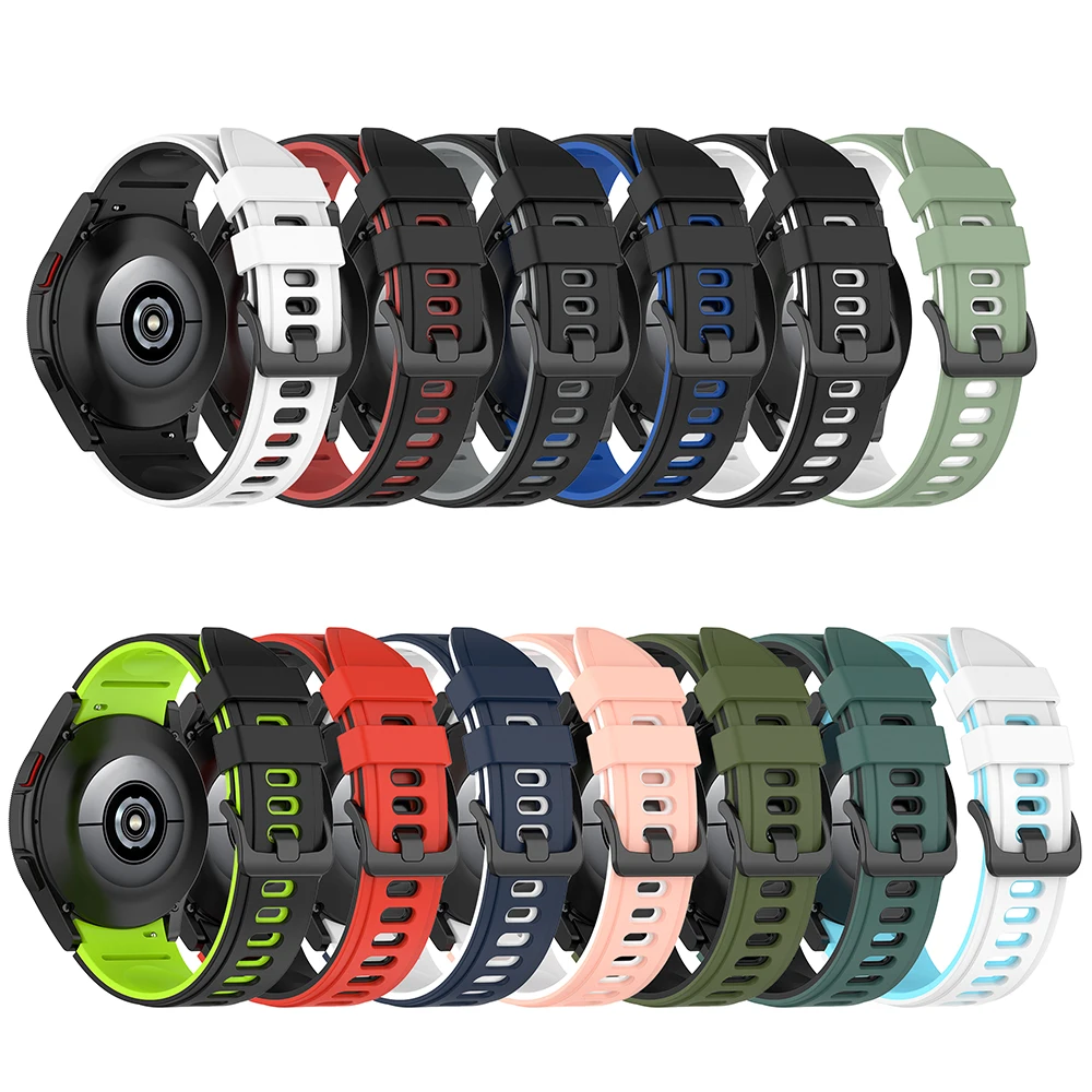 Silicone Sport No Gaps Bands For Samsung Galaxy Watch 4 40mm 44mm Strap For Galaxy Watch4 Classic 46mm 42mm Bracelet Watchbands