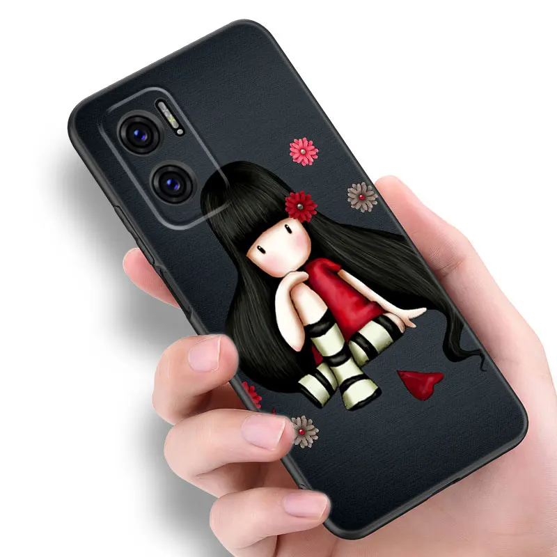 Чехол для телефона каваи с изображением Каваий Санторо Gorjuss Girl Xiaomi Redmi Note 11 10 9 8 Pro
