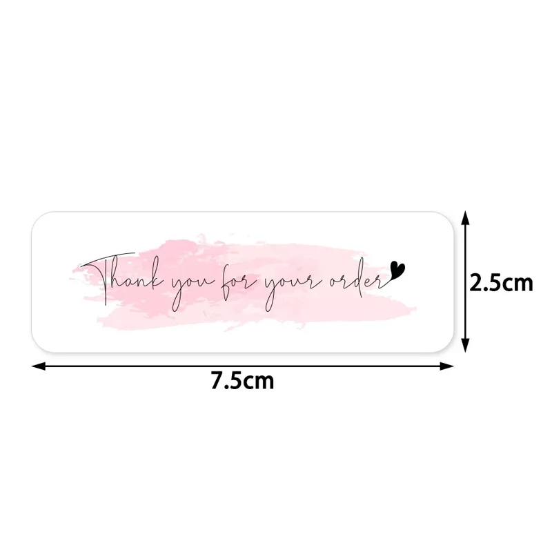 120 шт. прямоугольные спасибо за поддержку моего бизнеса канцелярские