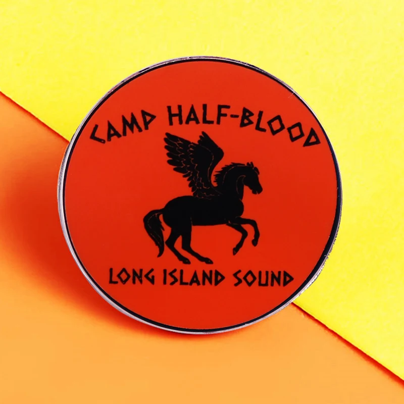 

Camp Half-blood Long Island Sound Enamel Brooch Pin Denim Jacket Lapel Pins Brooches Badge Exquisite Jewelry Accessories