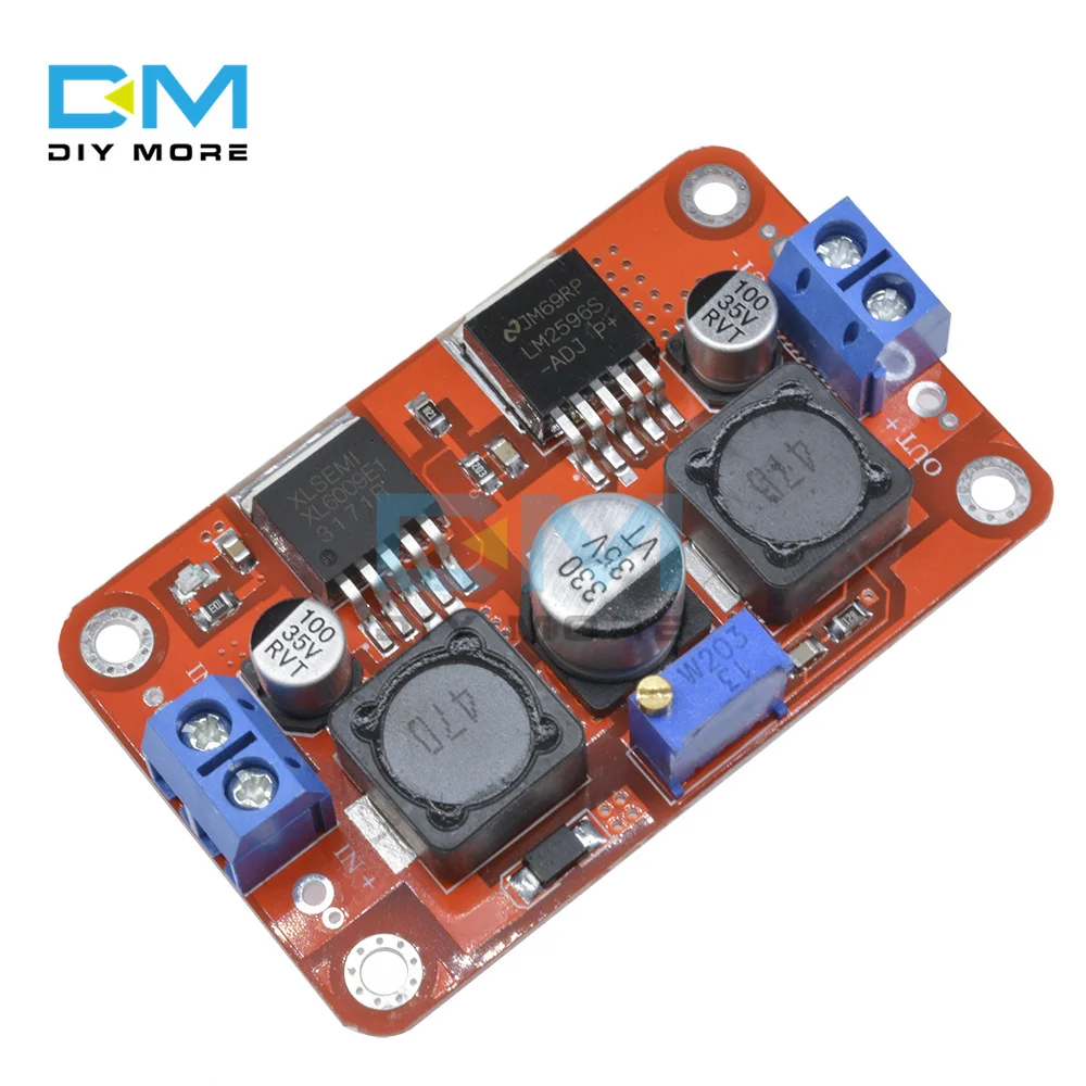 XL6009 LM2596S DC-DC Step Down Boost Buck Board модуль преобразователя Напряжения 1 25 V-26V до 3 5-28V 3A |