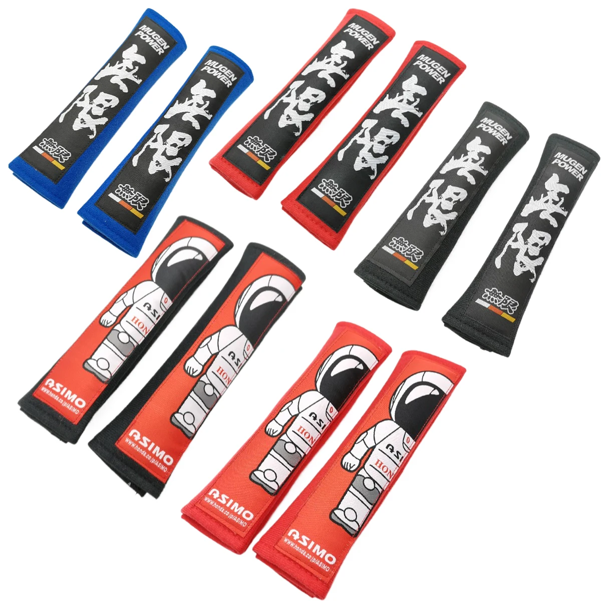 2 шт. хлопковый автомобильный ремень безопасности мягкий буфер гоночная эмблема