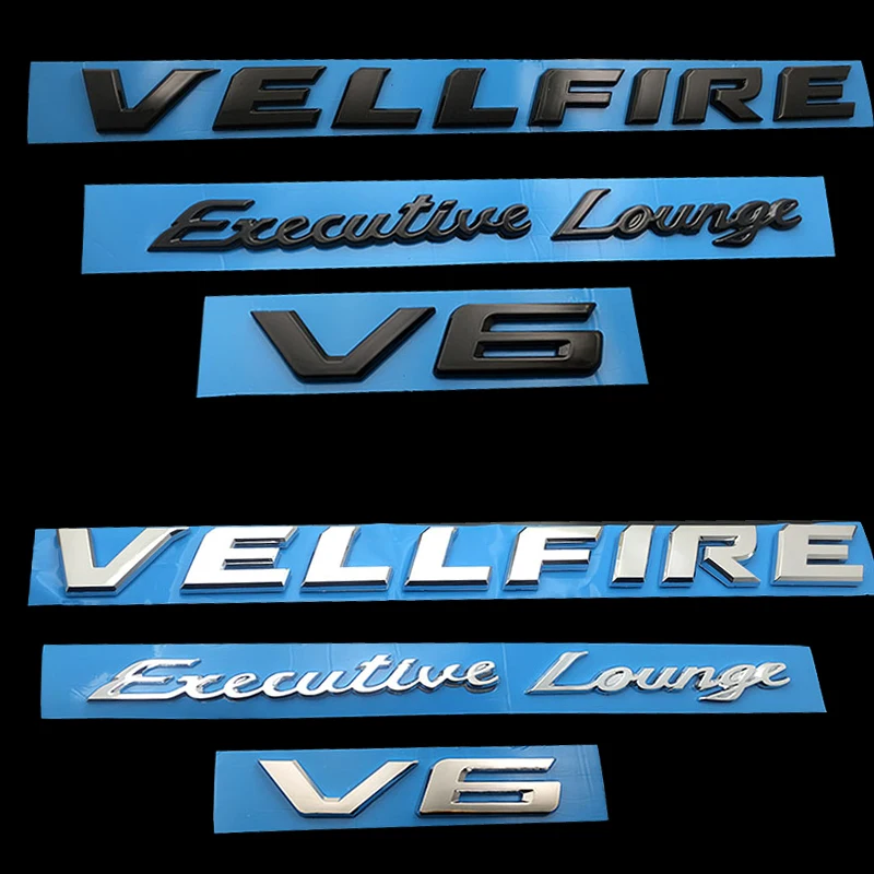 

Car accessories Auto Sticker PVC Letter Executive Lounge VELLFIRE V6 Adhesive Car Emblem Badge Fit For Toyota VELLFIRE Tailgate
