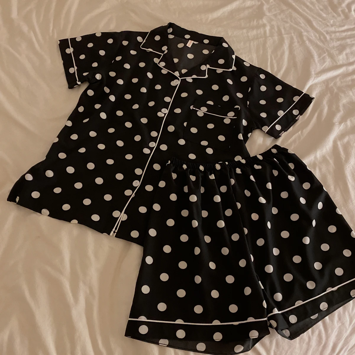 CAIYIER 2022 Summer Grid Print Women Sleepwear Korean Women Short Sleeve Shorts Leisure Nightwear Soft Luxury Female Underwear