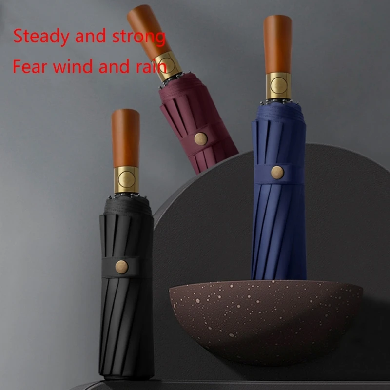 

Ветрозащитный Зонт, легкие дорожные зонты, полностью автоматические зонты, складной зонтик с 12 ребрами, складной зонтик B03E