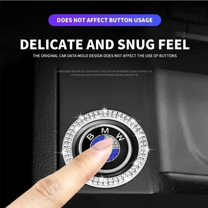 1 шт. автомобильная блестящая наклейка на зажигание двигателя одним щелчком мыши