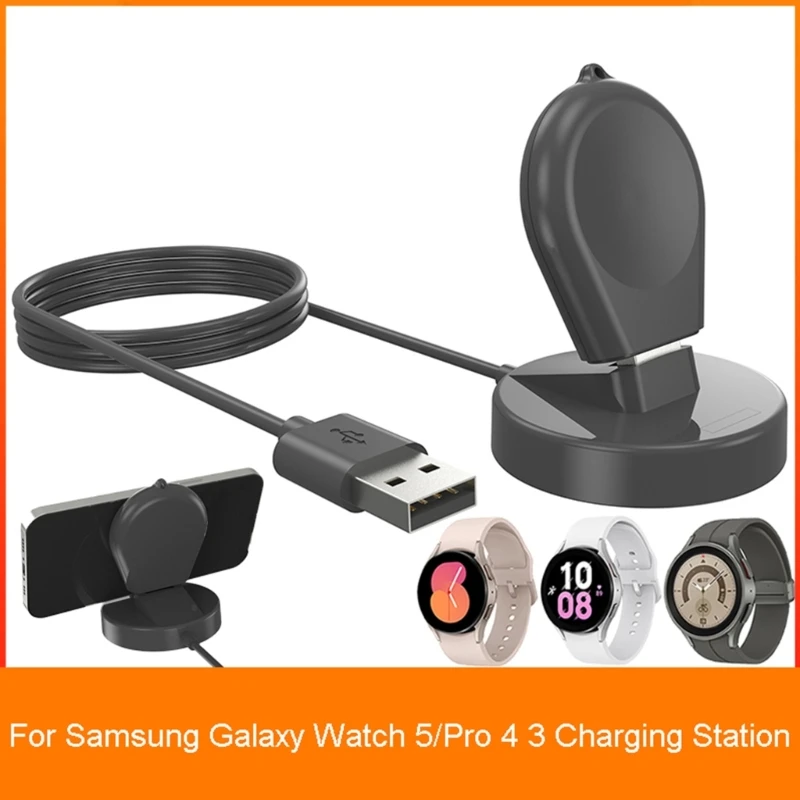 

Cradle-Charging Cable Power Adapter Bracket Charger Holder for Watch 5/Pro 4 3