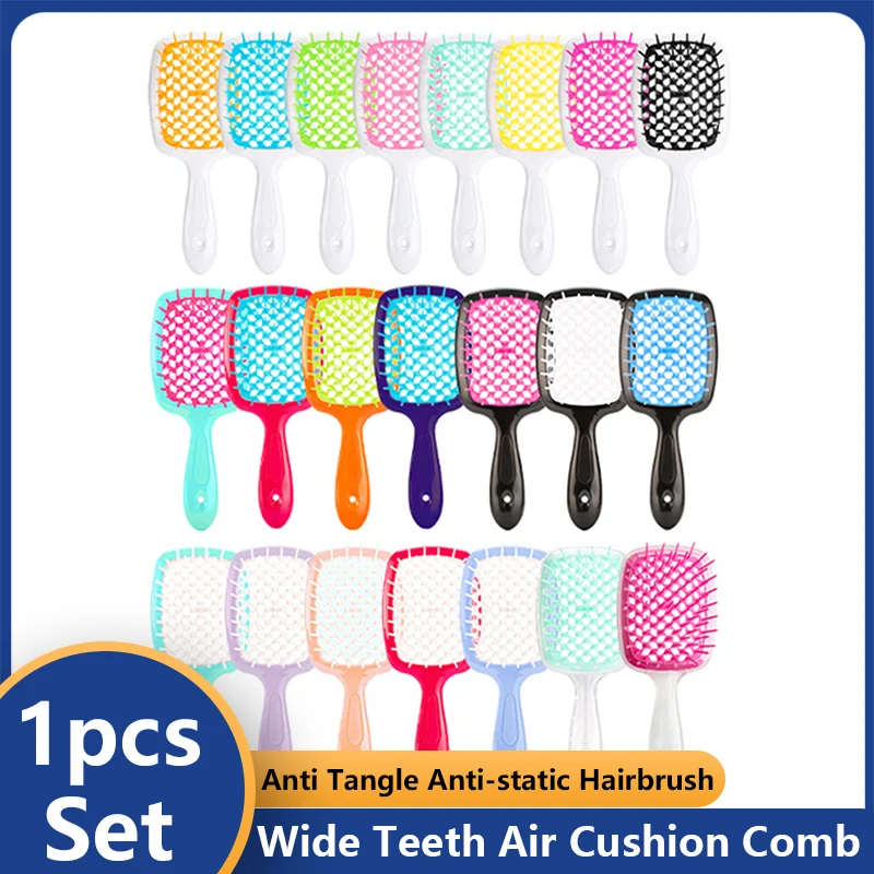 1pcs Wide Teeth Air Cushion Comb Pro Salon Hair Care Styling Tool Anti Tangle Anti-static Hairbrush Head Comb Hairdressing Tools