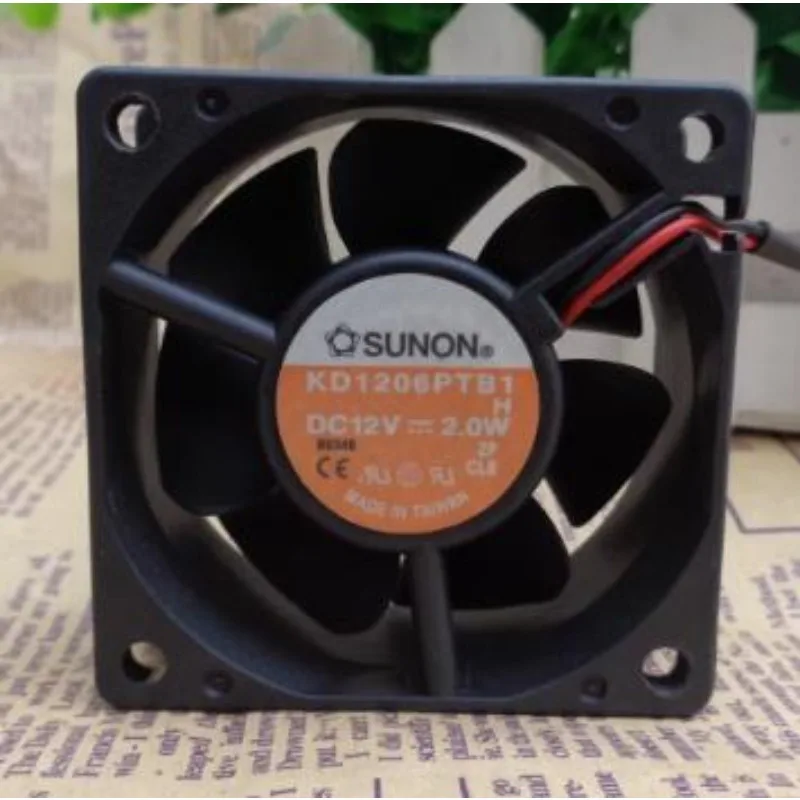 Оригинальный новый вентилятор охлаждения для SUNON KD1206PTB1 12 В постоянного тока 2,0 Вт 6025 шариковый вентилятор охлаждения 60*60*25 мм