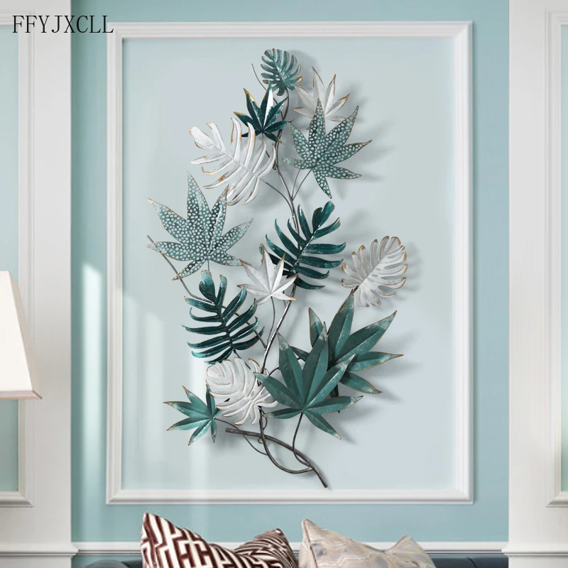 

Роскошное настенное украшение из кованого железа в европейском светильник, 3D подвеска для гостиной, креативное украшение для дома и рестор...