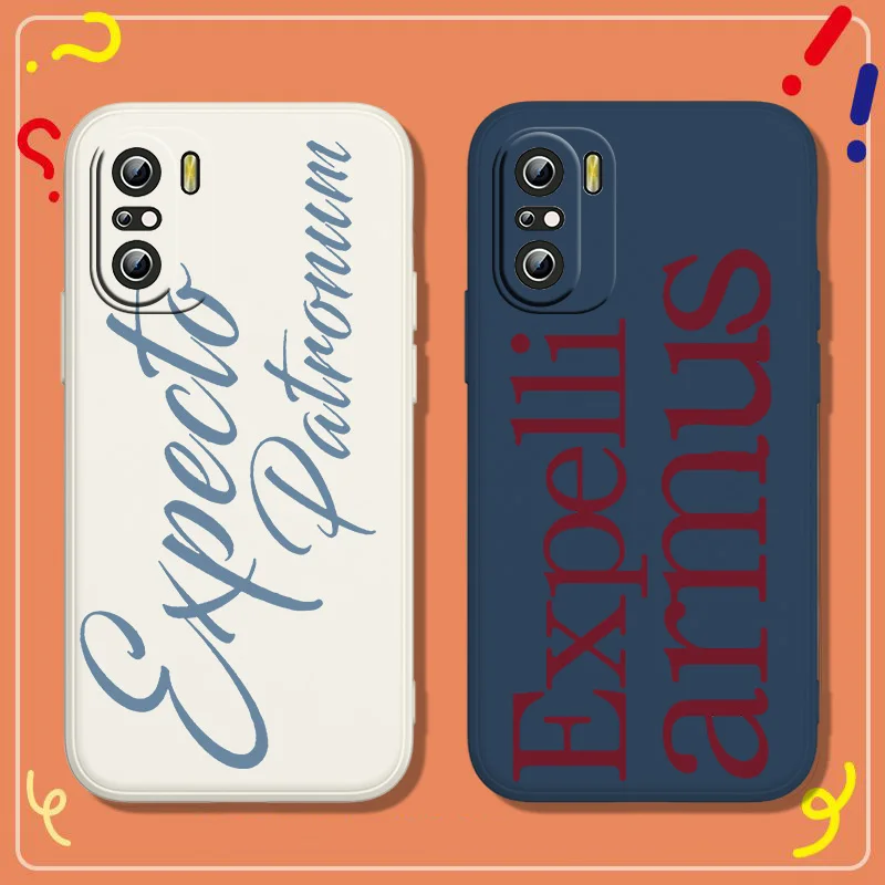 

Fantasy Novel Harryss Potterr Spell Phone Case For Xiaomi Redmi K50 K40 10X 10 9T 9AT 9A 9C 9 8A 8 7 6A Gaming Pro Liquid Rope