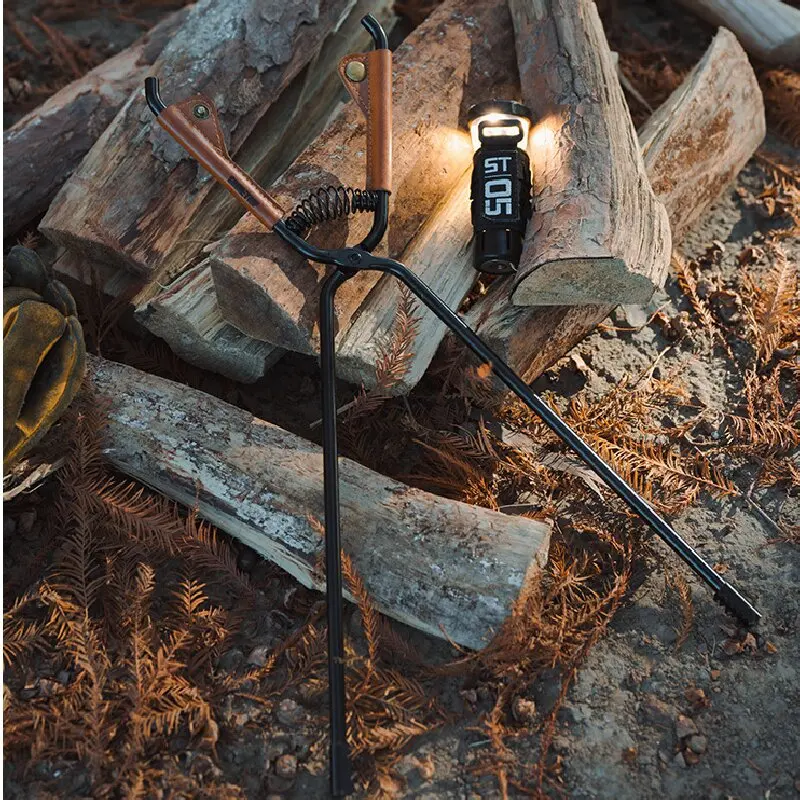 Зажим Для Барбекю С Блеском Толстые Щипцы Из Углеродистой Стали Портативные