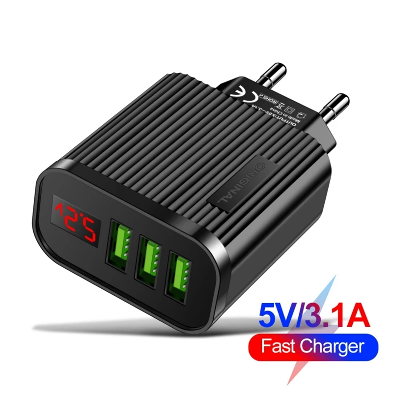 Зарядное устройство с 3 USB-портами 5 В 1 А |