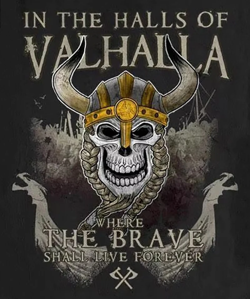 Till Valhalla Nordic Warrior Beard Skull пуловер с капюшоном из 100% хлопка удобная повседневная