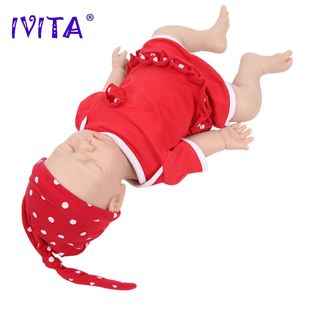 Фото IVITA WG1528 16.92 дюйма 2500 г 100% силиконовая кукла-реборн с полным телом, реалистичная мягкая кукла-реборн с одеждой для детей, игрушка №5