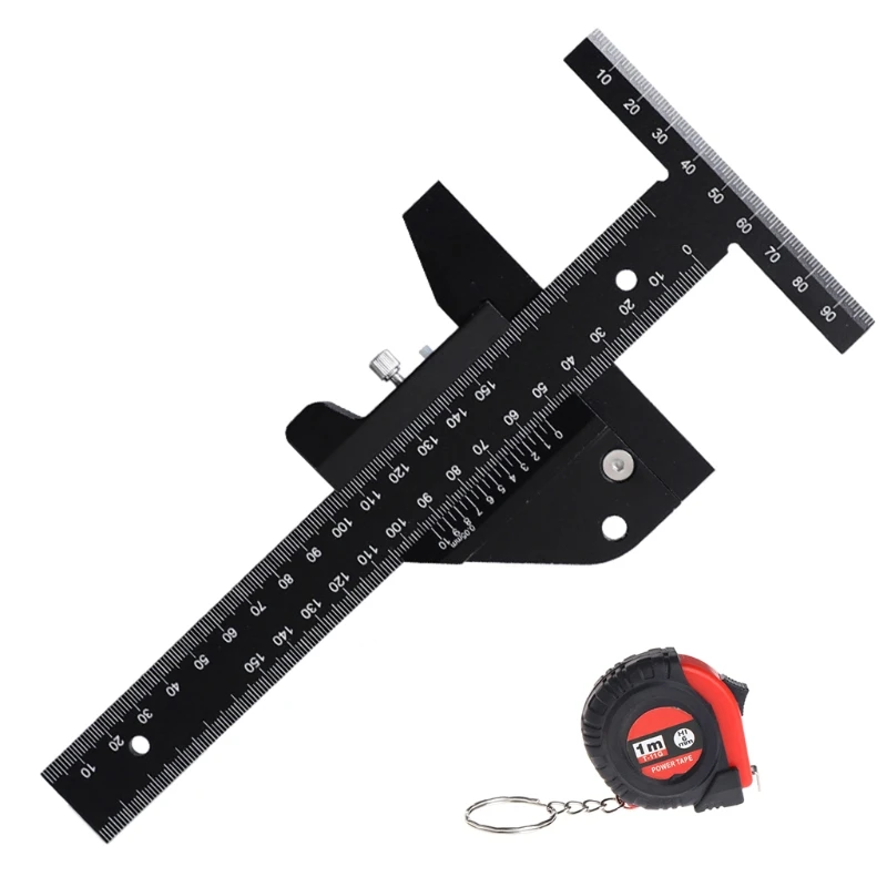 

Scale Metric Measure Scribing Ruler Woodworking Marking Tool With Tape Measure