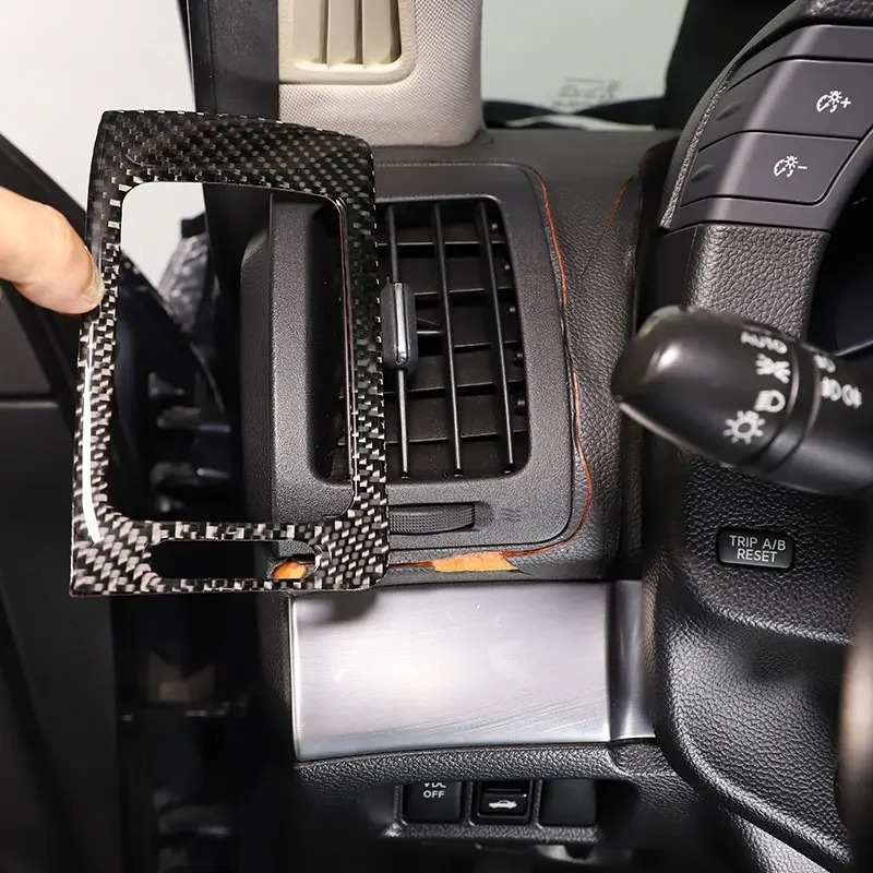 Для Infiniti G25 G35 G37 2007-13 мягкое углеродное волокно автомобильный Кондиционер боковой