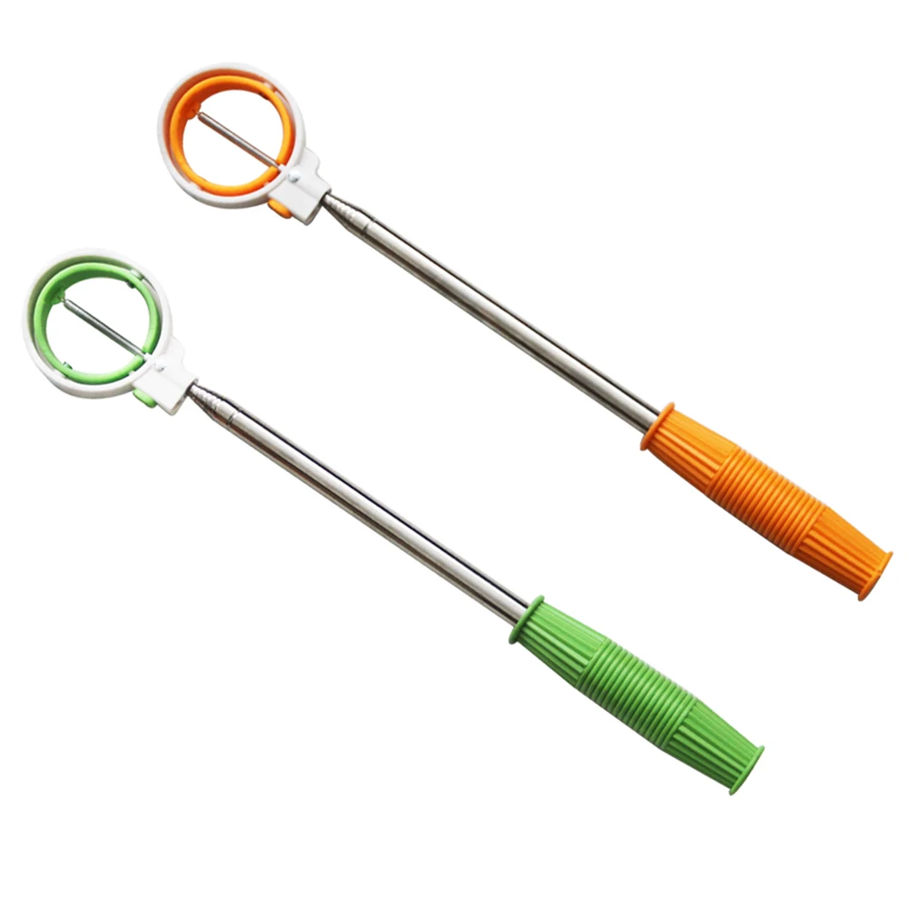 Retriever 8 Sections Golf Ball Retriever Rubber Grip Stainless Steel Shaft Extendable Golf Ball Pick Up Grabber Tool