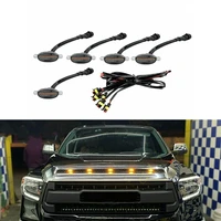 cover grille led lights diy harness cable smoke front grille brand new