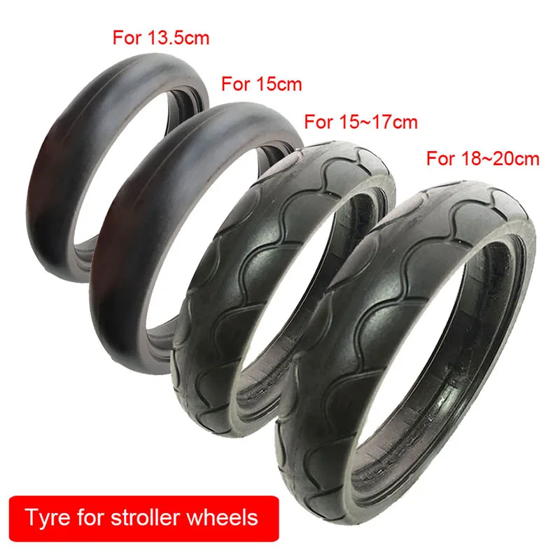 

Stroller Wheels Tyre Cover Compatible Size 13.5CM 15CM 16CM 17CM 18CM 19CM 20CM Pram Wheel For Yoyo Yoya YoyaPlus Bugaboo Tire
