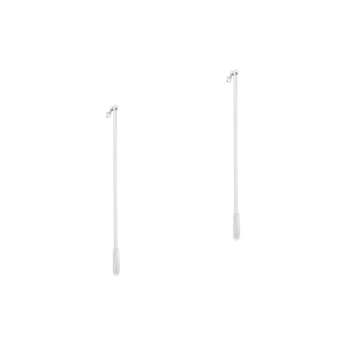 

2 шт. драпировочные стержни для занавесок длинные стержни для занавесок из алюминиевого сплава Пластиковые палочки для штор
