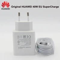 original huawei p40 pro charger 40w eu adapter supercharge usb 5a type cable for huawei p40 p30 p20 pro mate 20 pro mate30 honor