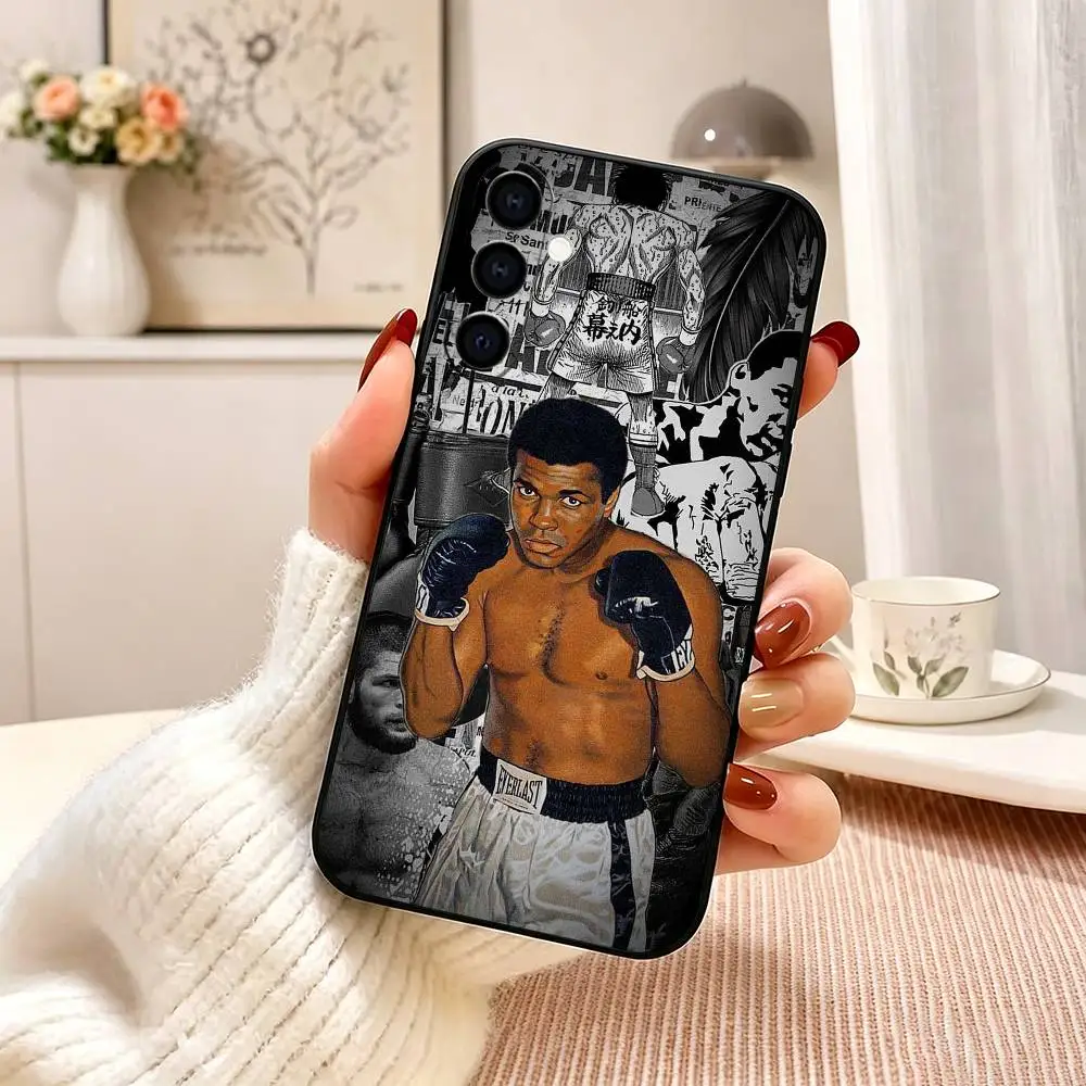 Фото Чехол для телефона B-Boxer Muhammad A-Ali для Samsung Galaxy A73, A72, A71, A70, A53, A52, A51, другие модели, мягкий черный чехол №5