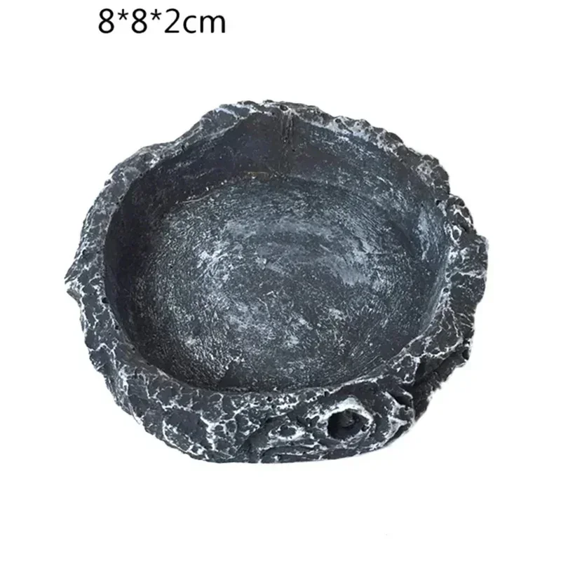 Ящик для рептилий раковина кормления черепахи из синтетической смолы мелководья