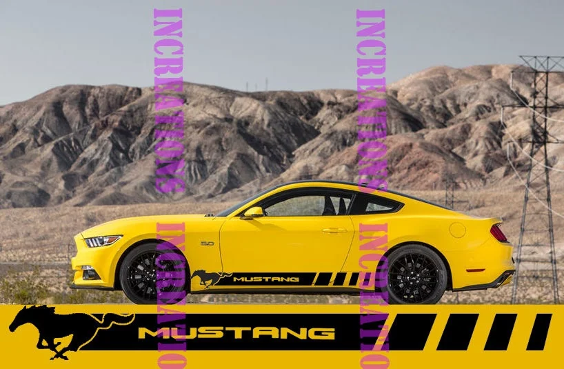 

Наклейки для боковых полос Ford Mustang Racing, 1 комплект/2 шт.
