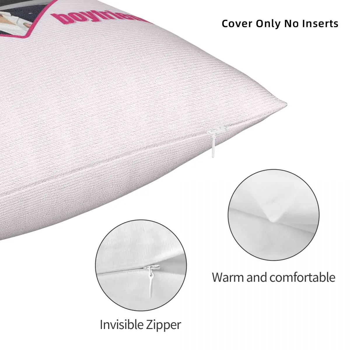 Квадратная наволочка в стиле бойфренд Joao Felix из полиэстера и льна