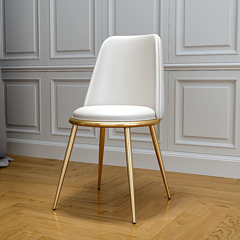 

Design Living Room Villa Cafe Dining Chairs Modern Gold Counter Stool Dressing Bar Chair Luxury Bedroom Back Household Furniture
