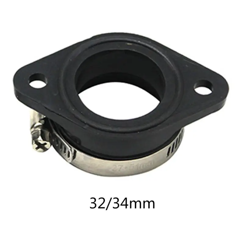 

090E Motorcycle Carburetor Adapter Inlet Intake Pipe Rubber Mat Fit on PWK 28/30mm 32/34mm