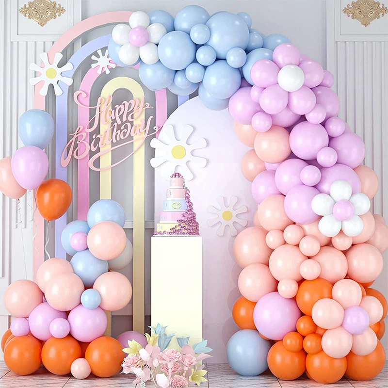 

111Pcs Rainbow Pastel Balloon Arch Garland Kit For Kids Girls Birthday Wedding Baby Shower Engagement Decoration Party Supplies