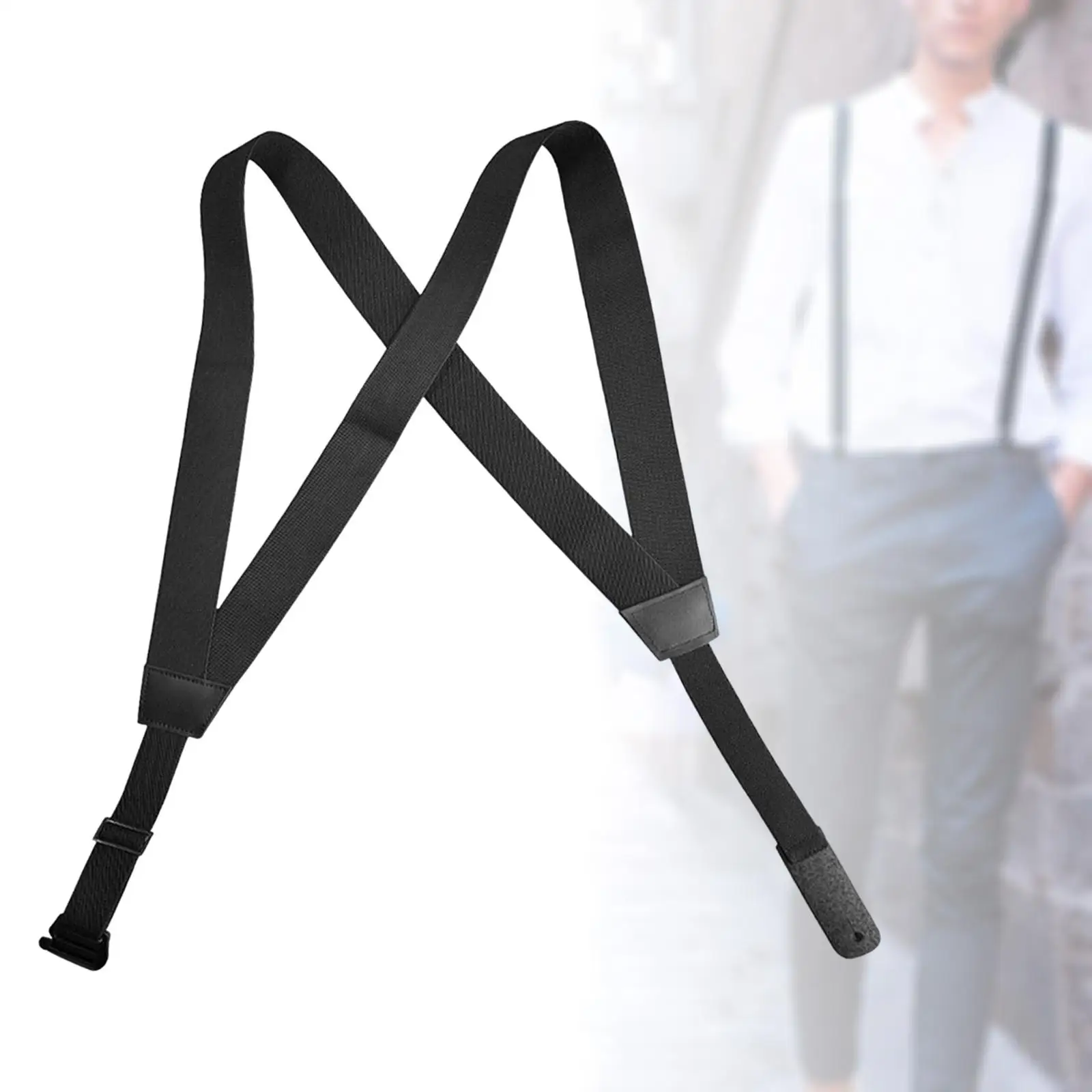

Men Suspender, Elastic Straps for Belt Loops, Comfortable Adjustable Back Belt Adults Pants Suspender Accessories