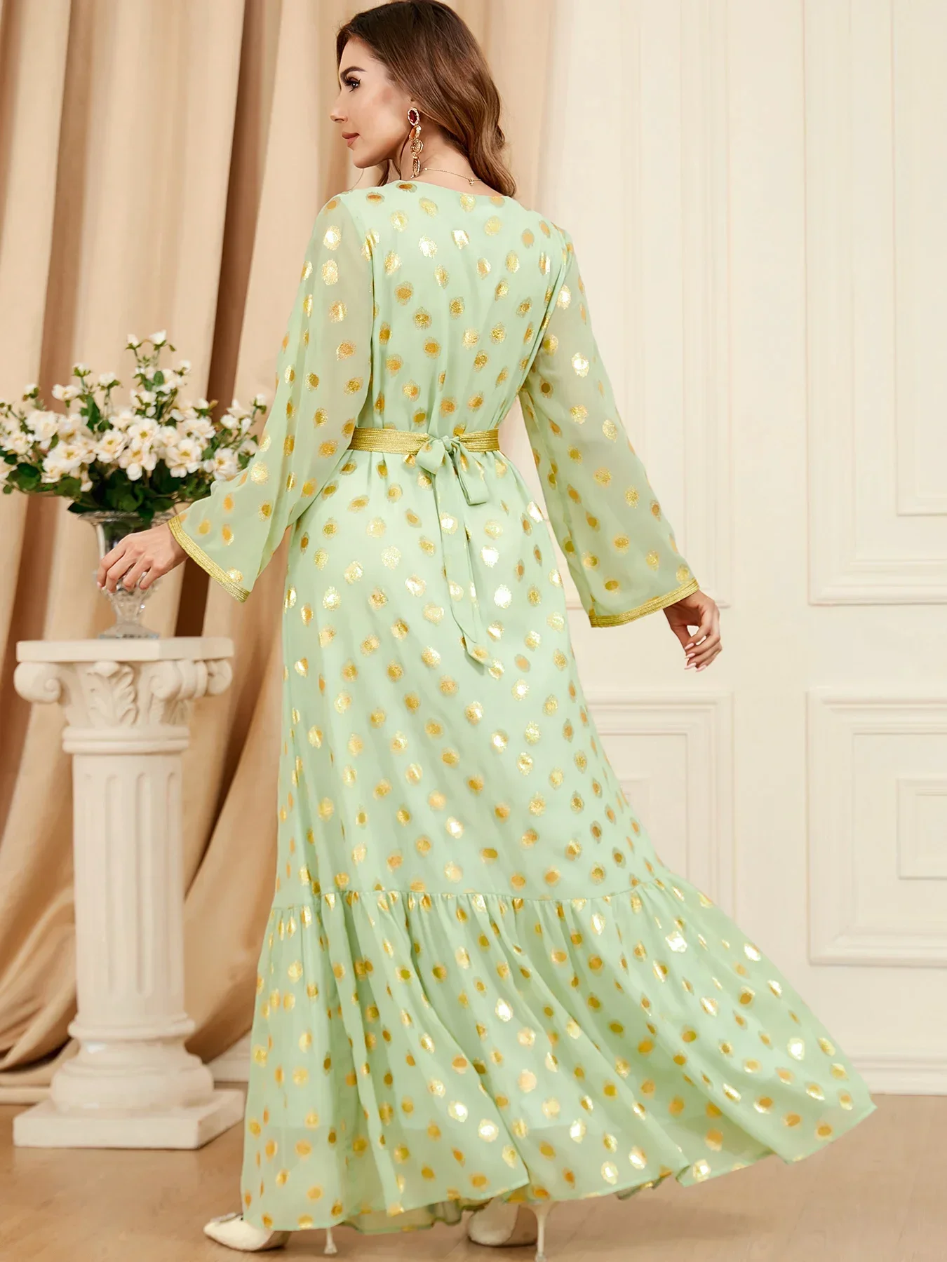 2023 абайя для женщин Вышитое мусульманское длинное платье мусульманские Вечерние