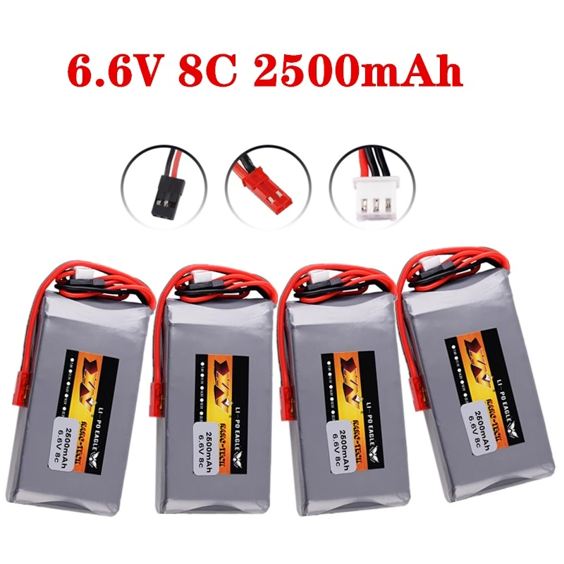 2S 6,6 V 8C 2500mah Lipo батарея для радиостанций Futaba 14SG 16SZ 18SZ 4PLS T6K Радиоуправляемый пульт дистанционного управления часть передатчика 6,6 V батарея