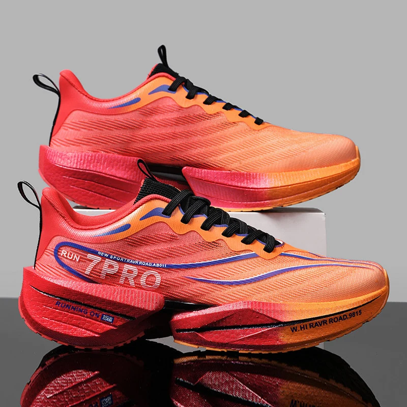 Carbon Plate Marathon Shoes Men Casual Sneakers Air Cushion Comfortable Luxury Lightweight Sports Running Tenis Hiking Footwear