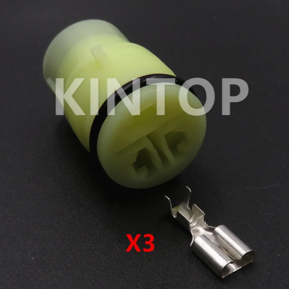 

1 комплект, 3-контактная автоматическая водонепроницаемая розетка переменного тока в сборе с проводами 6187-3551 6180-3541, автомобильный разъем для док-станции и женского кабеля