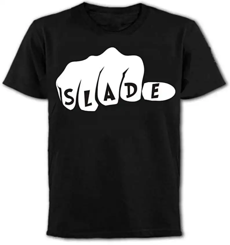 

Мужская футболка Slade 70-х Glam рок-группы Black Wave/Punk/Tee/Band/Music/Top