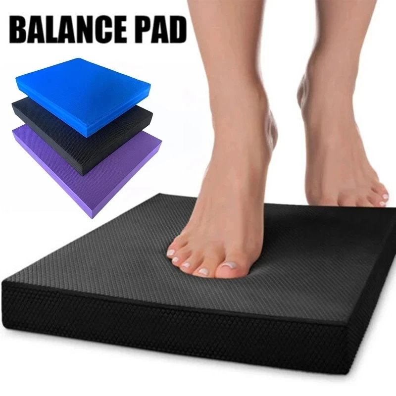 

TPE Yoga Mat Block Balance Flat Support Pad Non-slip Cushion Pilates Rehabilitation Stability Training Body Building Equipment