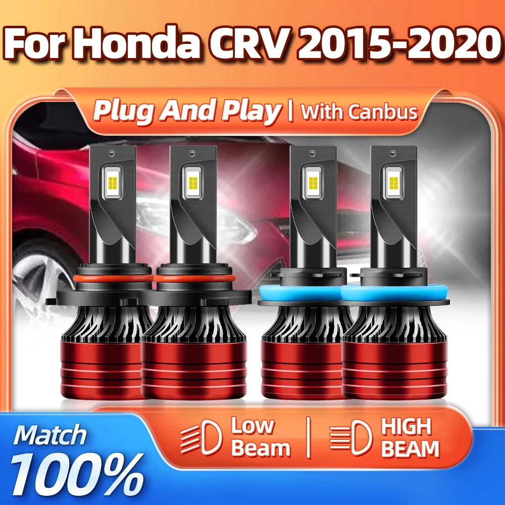 

Светодиодные Автомобильные фары Canbus 6000 лм, дальний и ближний свет, автомобильные фары 12 В, автомобильные фары 2016 K для Honda CRV 2015 2017 2018 2019 2020