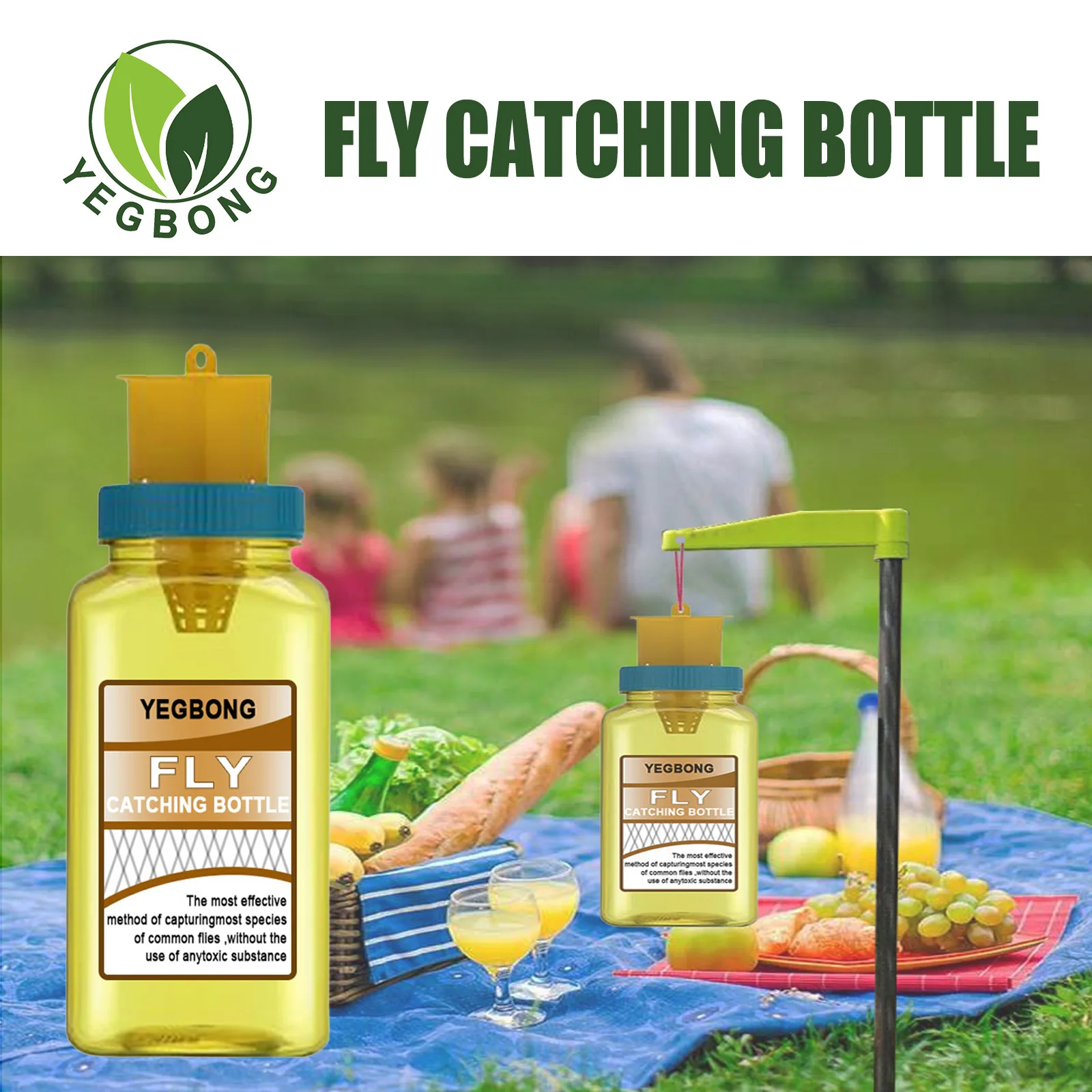 Free Shipping YEGBONG Fly Trap Garden Outdoor Mosquito Attraction Fly Catcher Pest Fruit Fly Trap Killer for Home Farm