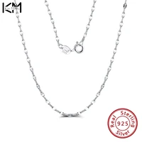 kiss mandy pure 925 sterling silver 18 inch 2 3mm twist flake charm chain necklace for women man fashion wedding party jewelry