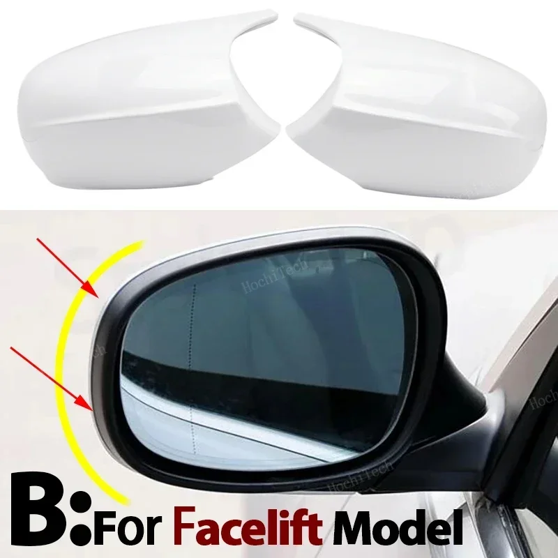 

1 пара крышек для бокового зеркала заднего вида, Белый M Look для BMW E90 E91 E92 E93 E81 E87 E82 E88 3 1 Series