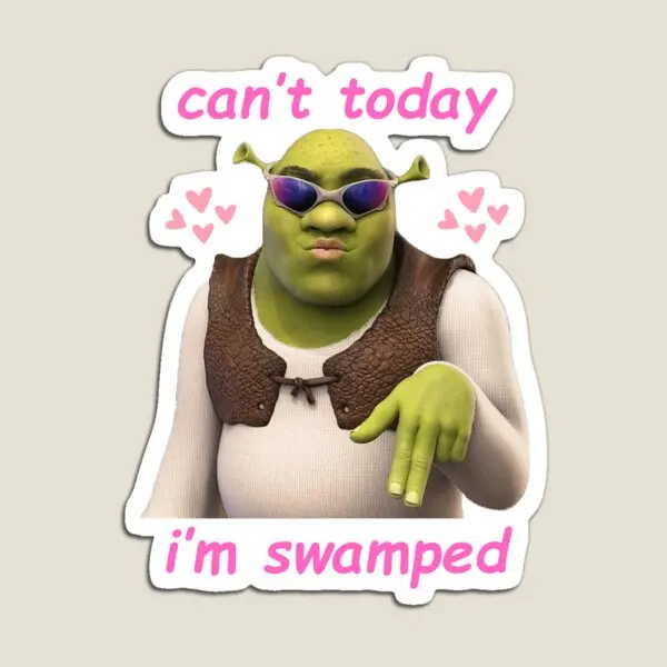 Магнитный держатель наклейки Ca Not Today I Am Swamped магнитный Забавный детский домашний