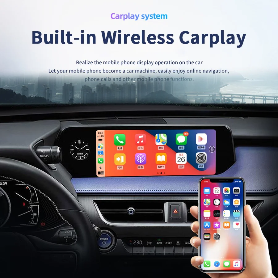 Автомагнитола 128 ГБ стерео Android 14 IPS экран для Lexus ES300H ES350H ES300 ES330 2019 ES350 ES 350 300H